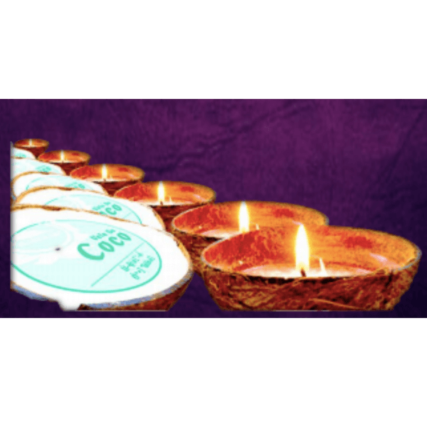 Coconut Shell Candles with Natural Coconut Aromas